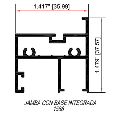 Jamba con base integrada 1586