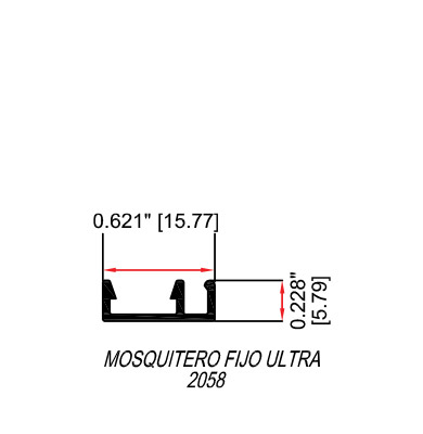 Mosquitero fijo ultra 2058